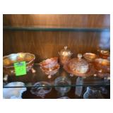 Fenton Butterfly & Berry Marigold Carnival Glass