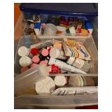 Cookie decorating supplies and wrapping paper