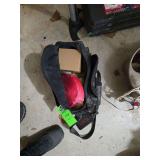 Bag with tie down straps