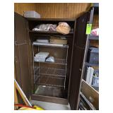 Metal cabinet and contents