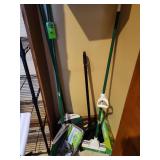 Brooms dustpan and Swiffer