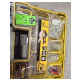 DeWalt toolbox with miscellaneous items