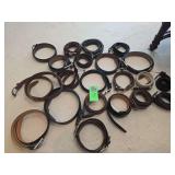 Assorted mens belts. Waist size 38-40