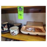 Cheese tray and bowls