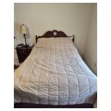 Full size bed and nightstand