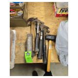 Hammers and metal anvil