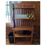 Solid wood book shelf