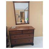 4 drawer dresser with detached mirror