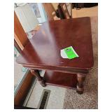 Wood end table