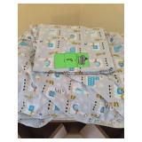 Full size flannel sheet set with assorted pillow cases