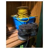 Wiring and rope plastic sheets and bags