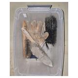 Sanding belts brushes and saw blades