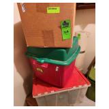 Christmas decor totes