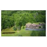 Drone image of rural Pennsylvania property with 6,