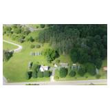 Wide aerial shot of Port Allegany Pennsylvania pro