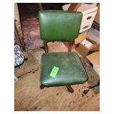 Vintage green office chair