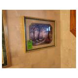 Frame picture of a forest about 18 in x 15 in