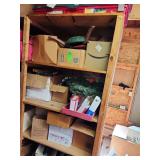 Shelf full of Christmas lights