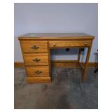 38"×18"×30" solid oak writing desk