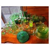 Green glassware