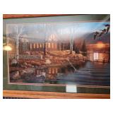 Lighthouse print with light