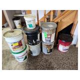 Miscellaneous stains preservatives partial filled.