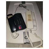Tote of landlines phones and new in box environmental air system