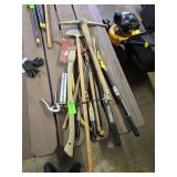Assorted lawn tools