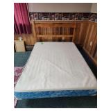 Full size bed frame and box spring