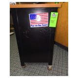 Small rolling filing cart