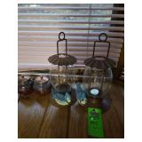 Blue jay candle holder