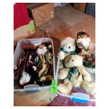 Santa and Teddy Bear Christmas decor