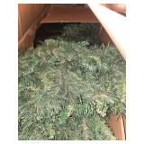 2 christmas trees, 1 small table top electric spinning advent tree