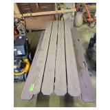 Picnic table wood