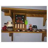 Red white and blue American decor.