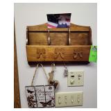 Key holder and mail slot