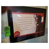 Framed Ronald Reagan picture