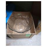 Large crystal punch bowl