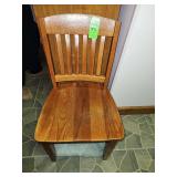 Solid wood chair