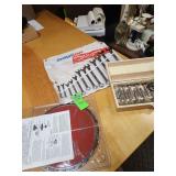 Wrench set, drill bits