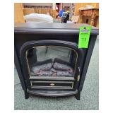 Dimplex compact electric stove heater in a matte black finish