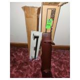 Wood decorative shelf and towel rack