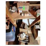 Candy jars, Easter Avon figurines, decorative plates made in Japan