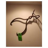 Vintage wrought iron double hook or grapple