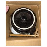 West Bend electric bean pot and pampered chef chillzanne rectangle server, hand food processor