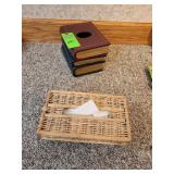 Tissue box dispensers