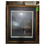 27"×33" "In God We Trust" framed art work by G. Harvey