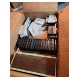 Box of cassette tapes