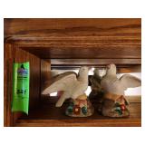 Two ceramic doves