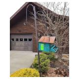 Birdhouse and shepherd hook